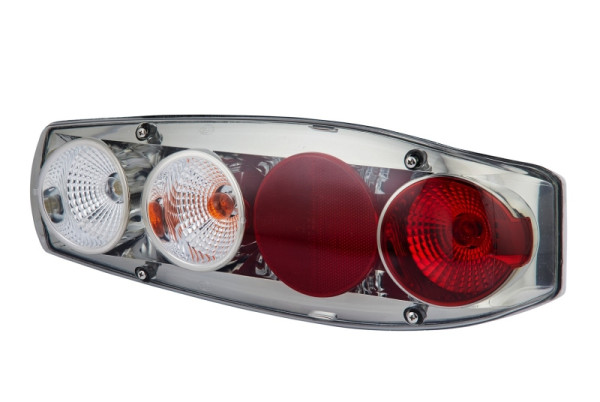 HELLA Heckleuchte, Caraluna II, Glühlampe, 12V, Einbau/geschraubt, ECE, Lichtscheibenfarbe: rauchgrau, rechts, 2VP 341 419-087