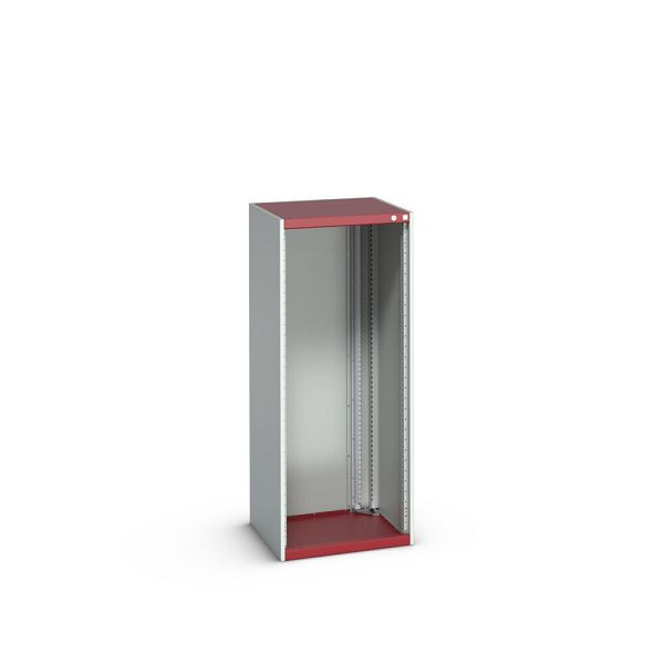 bott cubio Schubladenschrankgehäuse, BxTxH: 650x650x1600mm, RAL 7035/3004, Purpurrot, 40019110.24V
