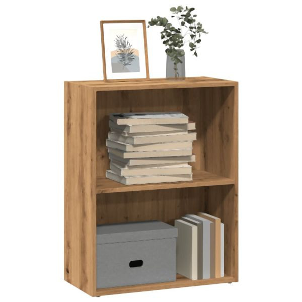 vidaXL Bücherregal Artisan-Eiche 60x30x77 cm Holzwerkstoff, 857898