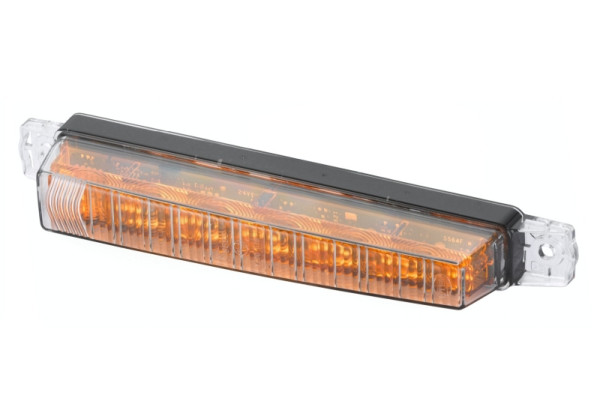HELLA Blinkleuchte, LED, 24V, Anbau, glasklar, 400mm, vorne, für waagerechte Befestigung, mit Blinkleuchtenausfallkontrolle, 2BA 012 846-201