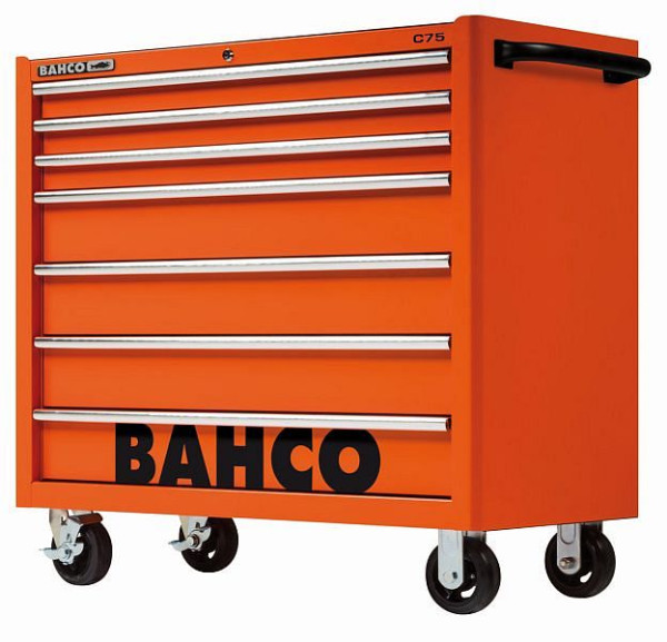 Bahco Classic Werkstattwagen 40" mit 7 Schubladen, orange, 1475KXL7