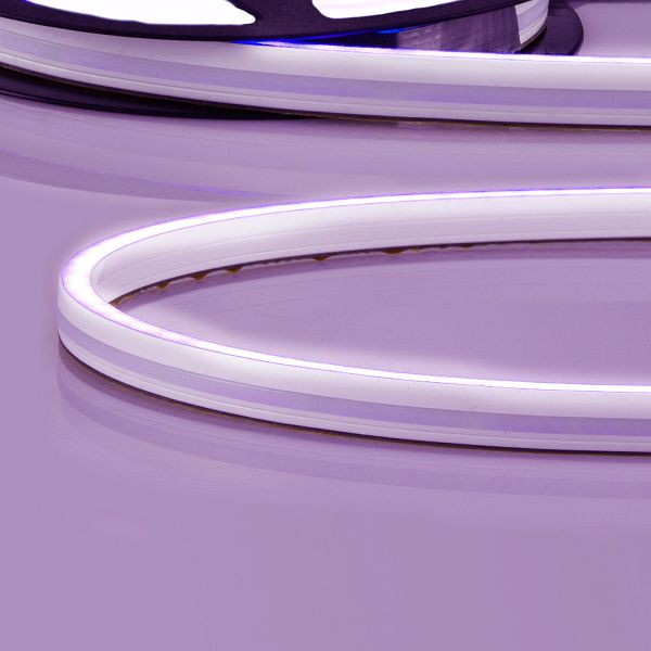 ISOLED LED NEON RGB Flexband B08H12, 24V DC, 14,4W, IP67, 5m Rolle, 140 LED/m, mit Montageclips, 116200