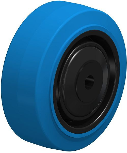 Blickle POEV 80/8KD-SB Rad aus Elastik-Vollgummi, Blau, 856394