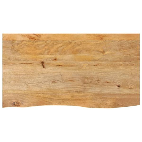 vidaXL Tischplatte mit Baumkante 110x60x3,8 cm Massivholz Mango, 370503