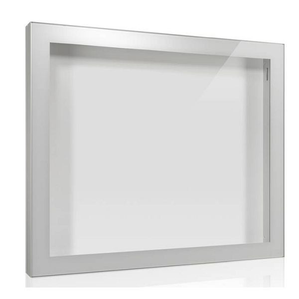 Stein HGS Schaukasten -Infomedia CL- mit Sicherheitsschloss, Scriptblech, weiß, silber eloxiert, 250mm/230mm, Passepartout in RAL-Farbe nach Wahl lackiert, Maße (B x H): 1150 x 940 mm, 21128-01032