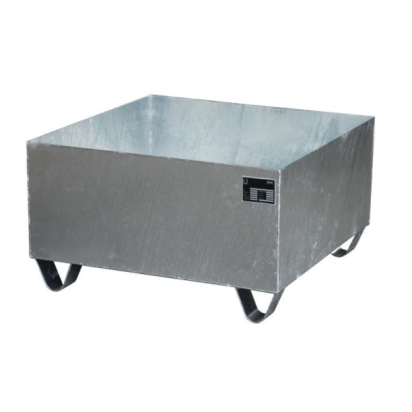 STEIN HGS Auffangwanne Serie 2000, 210 Liter, ohne Farbe, feuerverzinkt, Gesamthöhe 460 mm, feuerverzinkt, Kleingebinde, ohne Gitterrost, 79194.0006