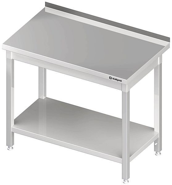 Stalgast Arbeitstisch mit Grundboden, 2300x600x850 mm, ohne Aufkantung, verschweißt, VAT23602
