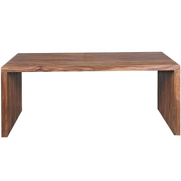 Wohnling Schreibtisch BOHA Massivholz Sheesham 180 cm breit Echtholz Design Ablage, Landhaus-Stil, WL1.433