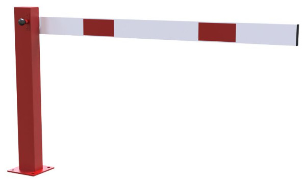 Schake Kompakte Handschranke 1,5m, rot / weiß, für Vorhangschloss, 4011_151VPB
