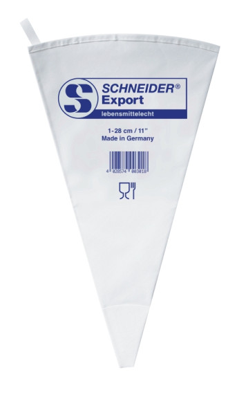 Schneider Spritzbeutel, 1-28cm, "Export" in blau, verschweißt, 350081