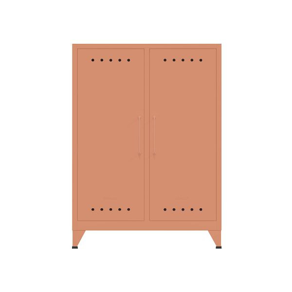 Bisley Fern Sideboard, inkl. 2 fester Fachböden, 658 coral, FERMID658