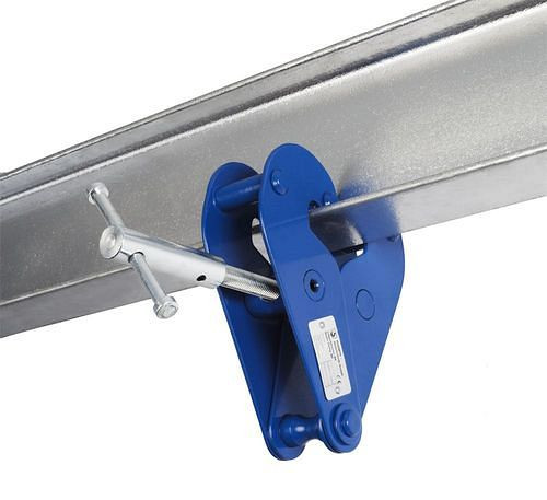 PLANETA Trägerklemme BK10, mit verzinkter Spindel, Tragfähigkeit 1000 kg, Greifbereich 75 - 230 mm, 306567