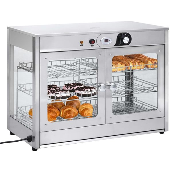 vidaXL Elektrischer Gastronorm Speisenwärmer 1200 W Edelstahl, 51082