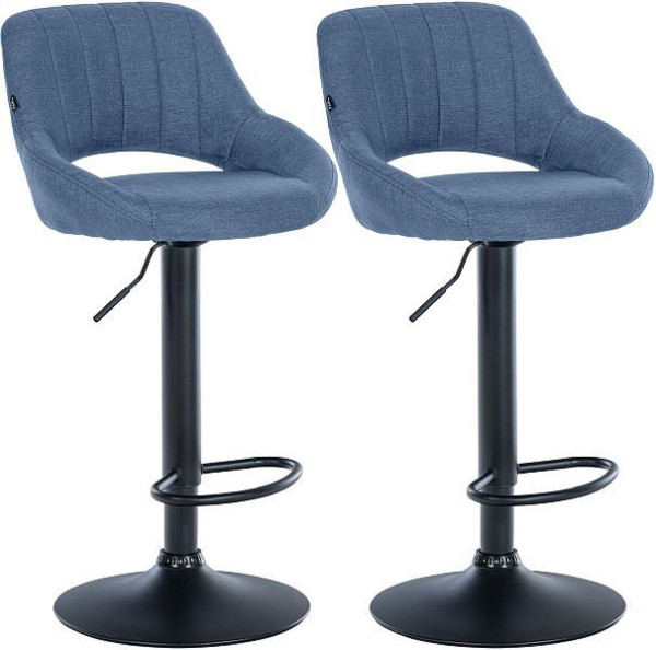 CLP Barhocker Milet Stoff B, blau, VE: 2 Stück, 324416