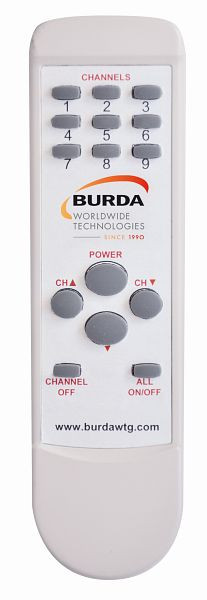 Burda Remote Control IP20 mit 9 Zonen für BHC-Controller mit mehr als einer Zone, 382305