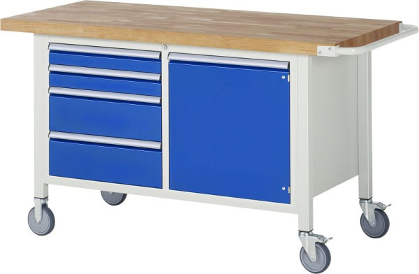 RAU Fahrbare Werkbank 8000 - Modell 8470, B1500 x T700 x H880 mm, 15-8470A2-157B4S.11