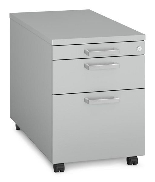 Deskin Rollcontainer MULTI MODUL-PRO, Dekor lichtgrau, B 435 x H 600 x T 800 mm, 359921