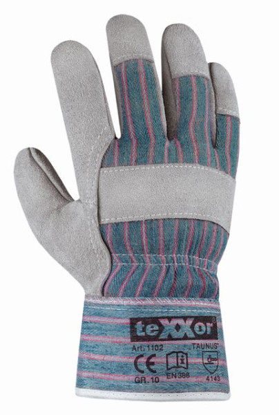 teXXor Rindkernspaltleder-Handschuhe "TAUNUS", Größe: 10, VE: 96 Paar, 1102-10