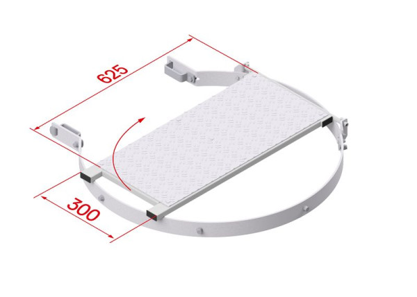 HYMER Zwischenboden klappbar, Aluminium, 0051635, 4019502327658