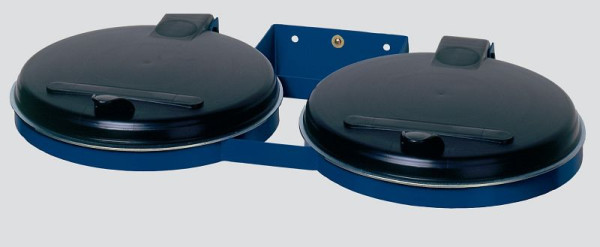 VAR Konsol Abfallsammler D mit Kunststoff-Deckel schwarz, enzianblau, 10933