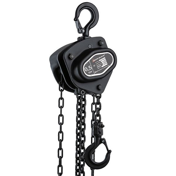 DELTA BLACK® Stirnradkettenzug, 0,5t mit 3m Hubhöhe, DB.0.06400503