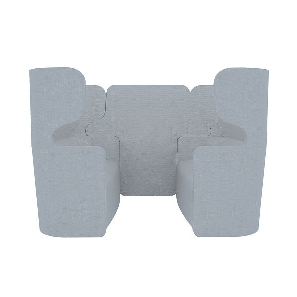 Bisley Raum in Raum Lösung Vivo, Viersitzer, Hohe Rückenlehne, NE0377 himmelblau, VIVH4XP.NE0377