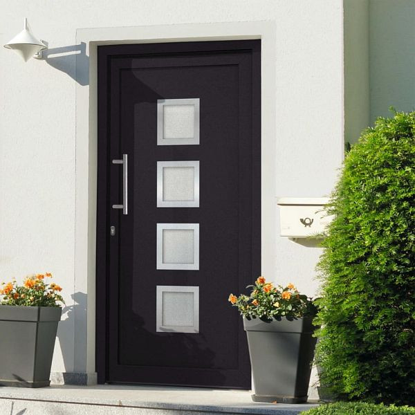 vidaXL Haustür Anthrazit 98x190 cm, 279188, 8719883820552
