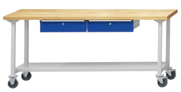 ANKE Werkbänke Arbeitstisch, Modell 85, 2000 x 700 x 890 mm, RAL 7035/5010, BMP 40 mm, 400.981