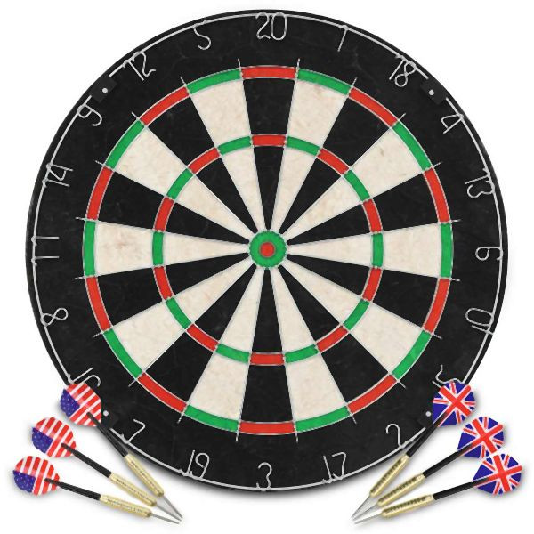 vidaXL Professionelles Dartboard Sisal mit 6 Darts, 91459