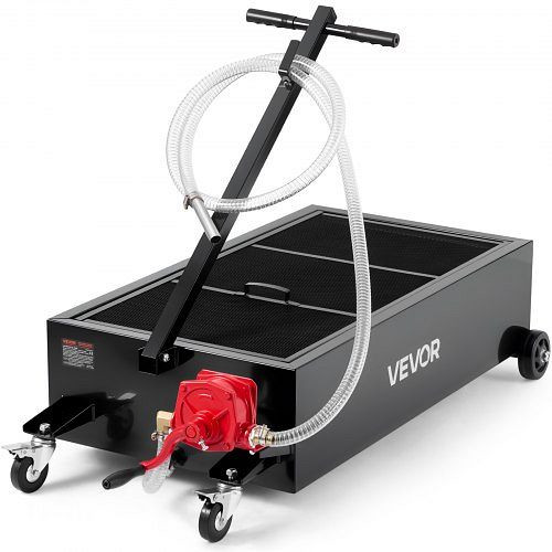 VEVOR Ölablasswanne mit Pumpe, 94,6 L, 2,2 m Schlauch, T-Klappgriff, auslaufsicher, für Autos, SUVs, LKWs, schwarz, SDWSPYCJS25GYTTAY001V0