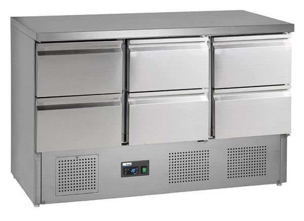 NordCap COOL-LINE Kühltisch KT 13 6Z, mit 6 Zügen, 435709001