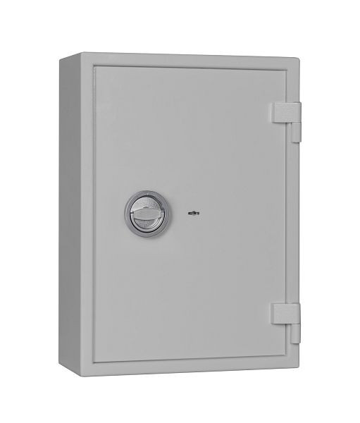 Eichner Autoschlüsseltresor mit 2 Schlüsseln, Einrichtung für 70 Schlüsselhaken, 636 x 460 x 206 mm, Farbe: RAL 7035, 9201-00058