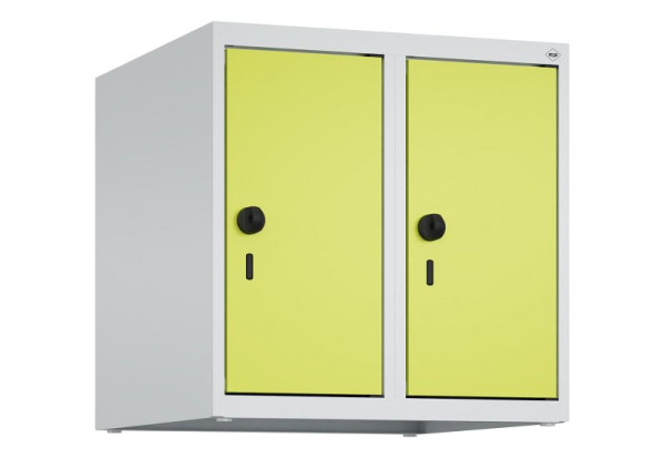 C+P Schrankaufsatz Classic PLUS, Aufsatzschrank, 7035/0024, Drehriegel, 500x500x500mm, 2 Abteile, 080090-29 S10010