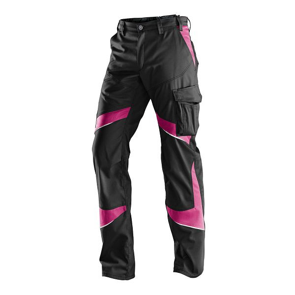 Kübler ACTIVIQ Damenhose, Farbe: schwarz/pink, Größe: 34, 2550 5365-9952-34