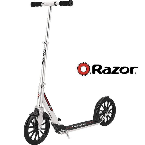 Razor A6 Scooter (eloxiertes Aluminium, Schaumstoffgriffe, Hintere Kotflügelbremse, Einziehbarer Kickstand, bis 100 kg, Alter 8+), 13073013