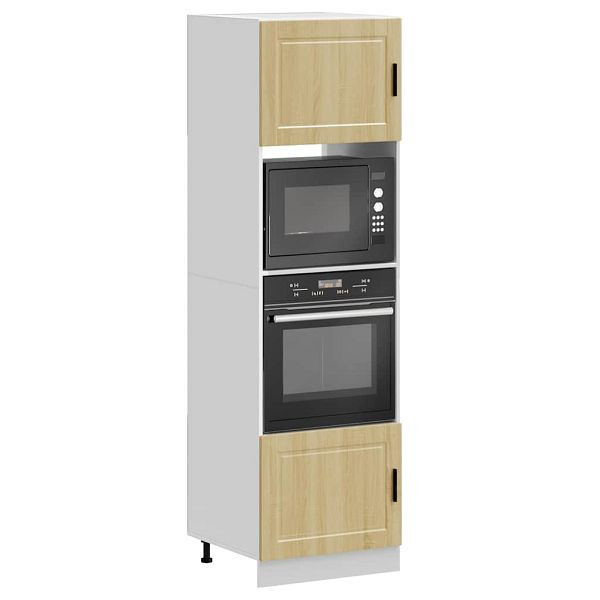 vidaXL Herdumbauschränke 2 Stk. Porto Sonoma-Eiche Holzwerkstoff, 3315054