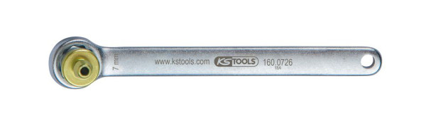 KS Tools Bremsen-Entlüftungsschlüssel, extra kurz, 7 mm, grün, 160.0726