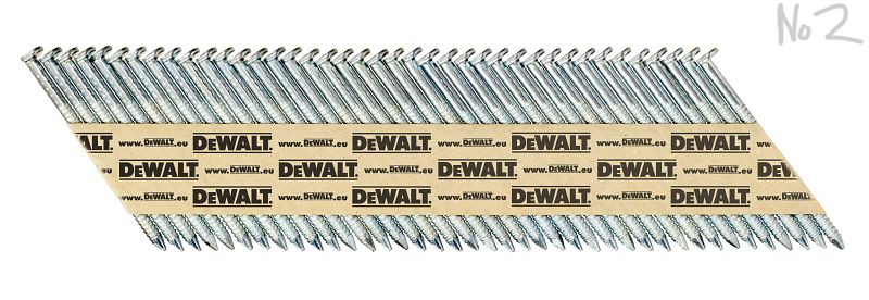 Dewalt Coilnägel DNF25R50E(Rundkopf, Ringschaft, 15°, Länge: 50 Mm, ø: 2,5 Mm, Passend Zu Dewalt Druckluft-Coilnaglern DPN75C Und DPN90C) 9.900 Stück