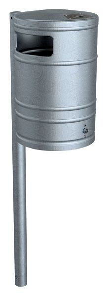 Schake Abfallbehälter 40l, mit Ascher, 4124, 4250384740443