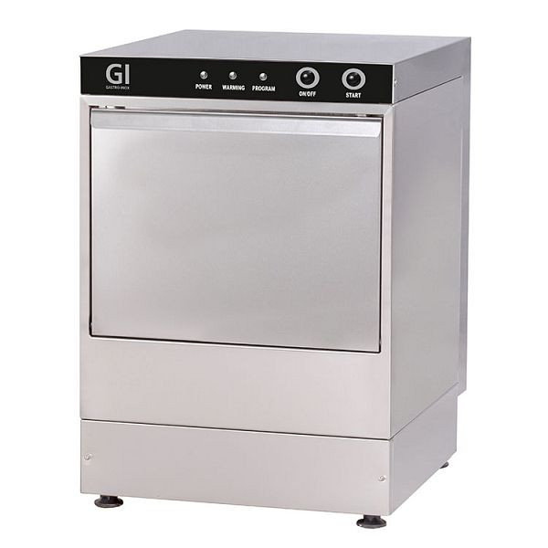 Gastro-Inox elektronische Glasspülmaschine, 35x35cm, 230V, Edelstahl AISI 304, 400.201