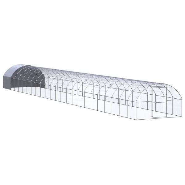 vidaXL Outdoor-Hühnerstall 3x24x2 m Verzinkter Stahl, 3095480