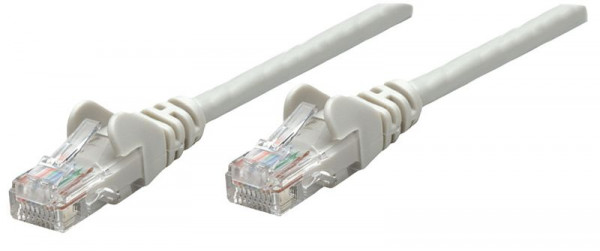 INTELLINET Netzwerkkabel, Cat5e, SF/UTP, CCA, RJ45-Stecker/RJ45-Stecker, 1,5 m, grau, 738996