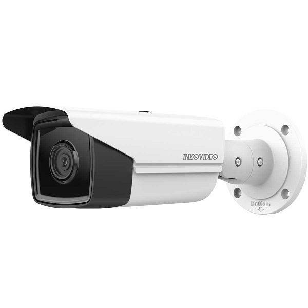 INKOVIDEO V-820-MW 4K 8 MP Netzwerk PoE Überwachungskamera (weiß), i820mw