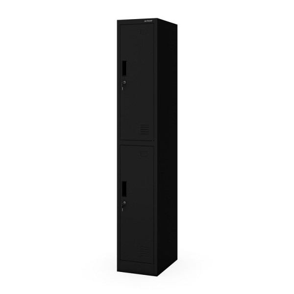 Jan Nowak Garderobenschrank IGOR 1 Plus 316,5 x 1850 x 450 mm, Schwarz, 2110