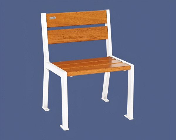 Procity Stuhl Silaos 5 Holzlatten, Ohne Armlehne, Holz & Stahl, helle Eiche/RAL 9010, 209500.9010.CHEC