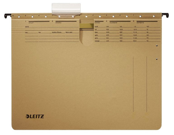 LEITZ 1994 Hängehefter ALPHA®, Amtsheftung, Natronkarton, naturbraun, 1994-00-00