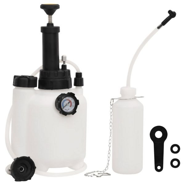 vidaXL Bremsenentlüfter Weiß und Schwarz 3 L, 210781, 8720845435967