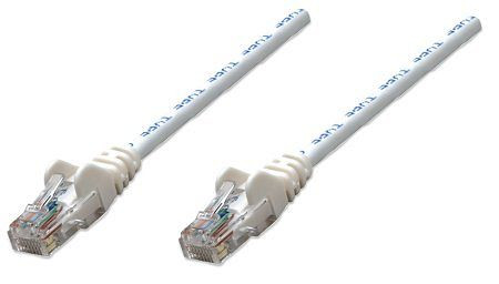 INTELLINET Netzwerkkabel, Cat5e, UTP, RJ45 Stecker / RJ45 Stecker, 1,0 m, Weiß, 320672