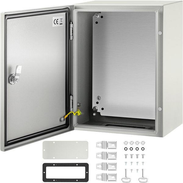 VEVOR Schaltschrank NEMA-Industriegehäuse, 40 x 30 x 20 cm IP66 wasser- und staubdicht, elektrischer Anschlusskasten, DQXJSTCFS40X30X20V0
