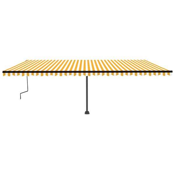 vidaXL Standmarkise Manuell Einziehbar 600x350 cm Gelb/Wei 3069878 gnstig  versandkostenfrei online kaufen: groe Auswahl gnstige Preise |  PROFISHOP.de